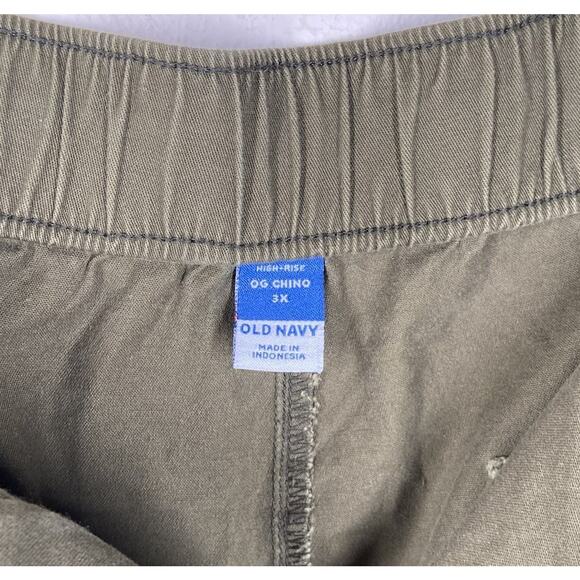 Old Navy 3X Green High-Waisted OGC Chino Pants - Picture 3 of 4